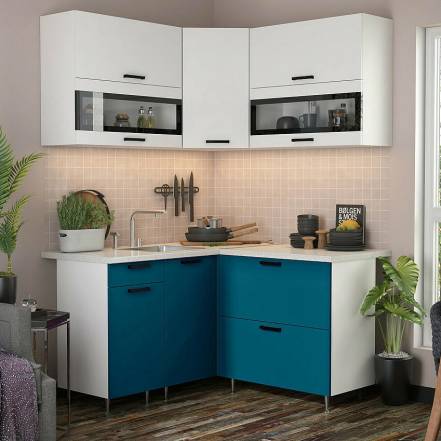 Кухня Техно 1 4 1 4 490 Компоновка 2 Атлантик Антарес photo Кухня Техно 1 4 1 4 490 Компоновка 2 Атлантик Антарес фото