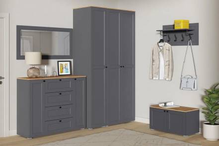 Прихожая Остин 1 Графит фото