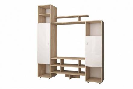 Стенка Карэ СТЛ.318.01 Дуб сонома/Белый фото