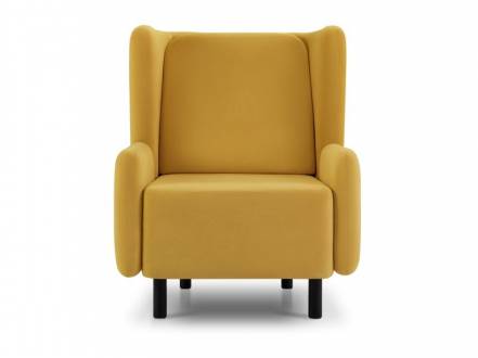 Кресло Кеймит Velvet Yellow фото