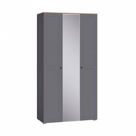 Шкаф для одежды Остин 13.336.03, серый графит, дуб золотой крафт фото