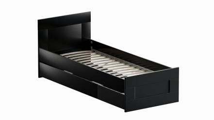 Сириус кровать одинарная с ящиками 80х200 Дуб Венге фото