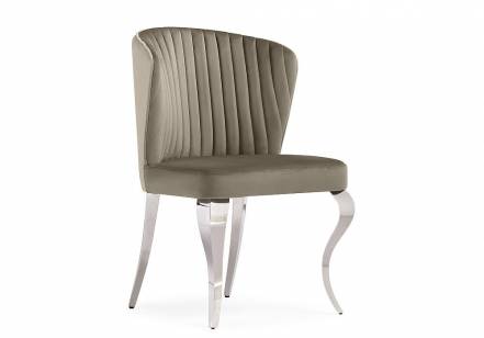 Стул Edwin light beige/steel фото