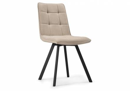 Стул  Летисия бежевый / черный фото
