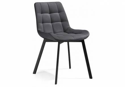 Стул Челси темно-серый 996/черный фото