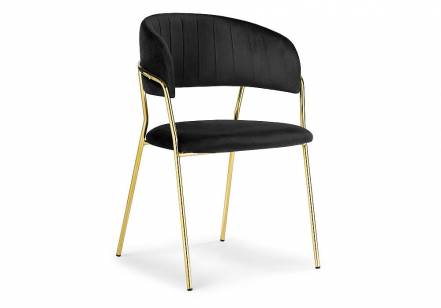 Стул Kamelia black/gold фото