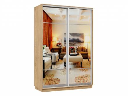 Шкаф Купе Хочу Маршал Лайт Бунратти Зеркало 2400 1500 600 фото