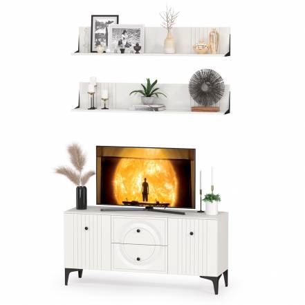 Тумба Тв 2 Полками Mobi Валенсия 51 фото