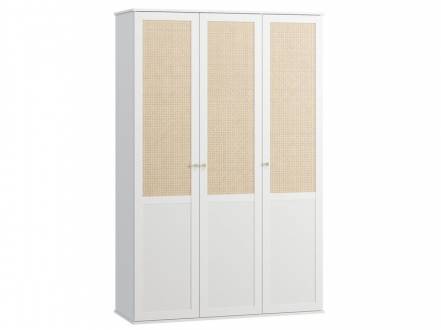 Распашной шкаф Алвис-3 White фото