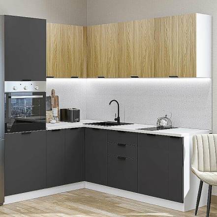 Кухня Евро Лайн 04 2140 1800 2150 600 фото