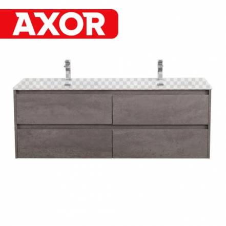 Тумба Belbagno Kraft 140 Kraft 1400 4C So 2 Cg Cemento Grigio фото