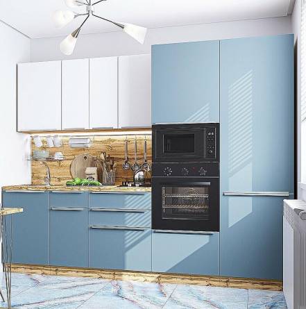 Кухня Фьюжн 07 Silky Silky 2140 2700 600 фото