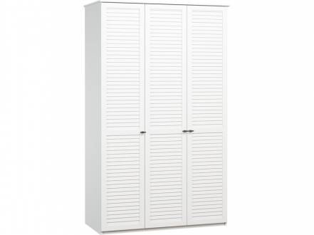 Распашной шкаф Монмарт-3-120-220 White фото