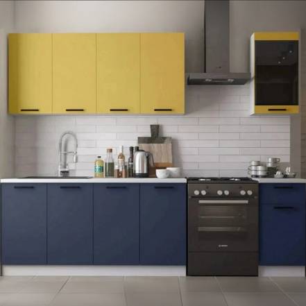 Кухня Техно 2 0 Компоновка 3 Горчица Антарес фото