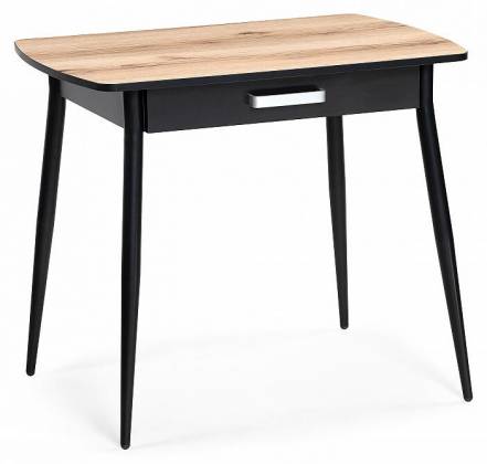 Стол деревянный Вики 90х60х77 делано / черный photo Стол деревянный Вики 90х60х77 делано / черный фото