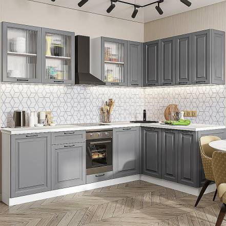 Кухня Ницца Royal 02 Magnum 2140 2550 1600 600 фото