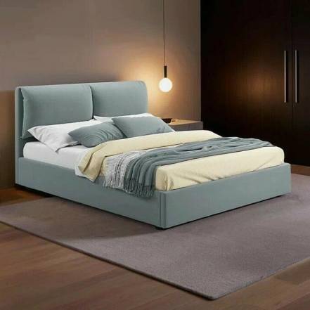 Кровать Vita велюр серый с подъемным механизмом 1800x2000, ортопедическое основание, изголовье мягкое photo Кровать Vita велюр серый с подъемным механизмом 1800x2000, ортопедическое основание, изголовье мягкое фото