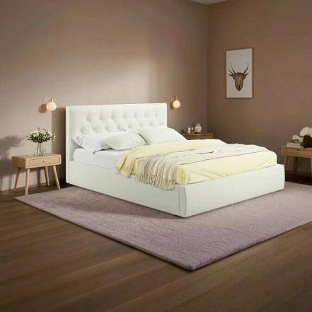 Кровать Verona велюр бежевый с подъемным механизмом 1800x2000, ортопедическое основание, изголовье мягкое photo Кровать Verona велюр бежевый с подъемным механизмом 1800x2000, ортопедическое основание, изголовье мягкое фото