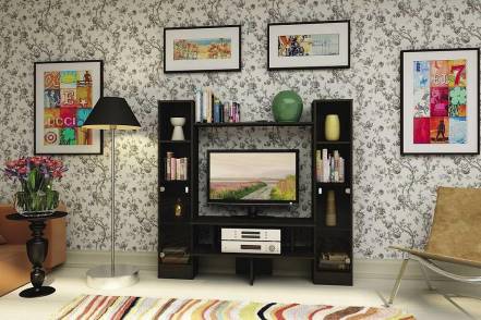 Стенка Брюс Венге темный фото