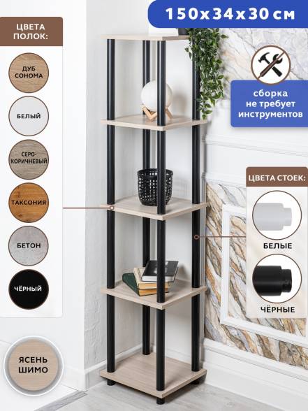 Этажерка Gastrorag 1450 5 5 Полки 34Х30Х148 5 фото