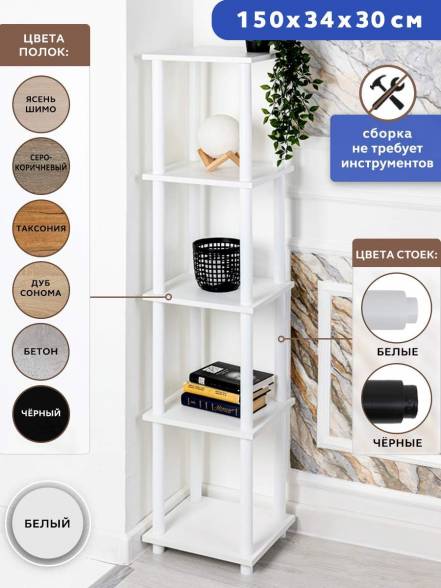 Этажерка Gastrorag 1450 5W 5 Полок 34Х30Х148 5 фото