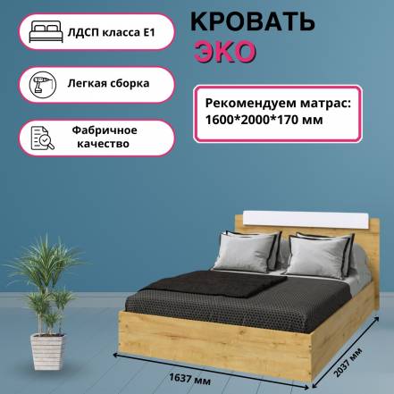 Кровать Эра Эко 1 6 2 0 фото