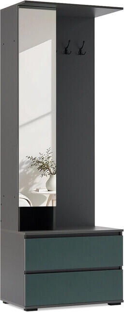 Прихожая Норд Изумрудный Кромка Графит Графит фото