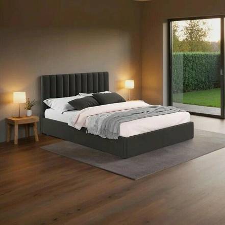 Кровать Olivia велюр шоколад с подъемным механизмом 1800x2000, ортопедическое основание, изголовье мягкое photo Кровать Olivia велюр шоколад с подъемным механизмом 1800x2000, ортопедическое основание, изголовье мягкое фото