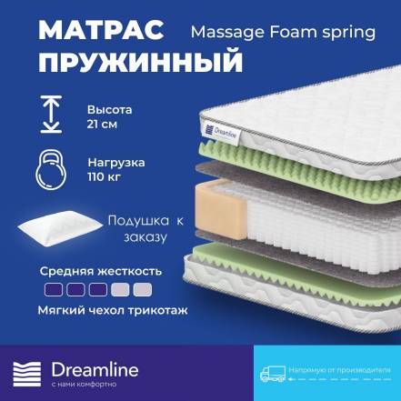 Матрас Dreamline Massage Foam Spring фото