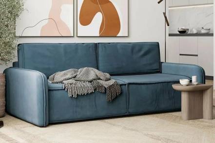 Диван-кровать Сенатор (04) морская волна фото