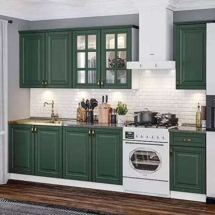 Кухня Престиж 2 0 900 Компоновка 3 Браш Мени Грин Кастилло фото