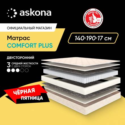 Матрас Askona Comfort Plus фото