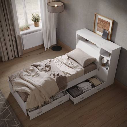 Кровать Ruhome24 Виктория 1 Тумбой фото