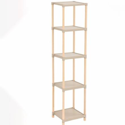 Этажерка для хранения Fixwood Fix-2011-5 бежевая 28х25х137 см фото