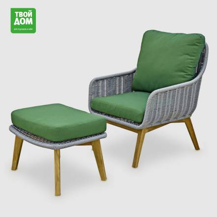 Комплект мебели Rumah Anda Toraja зелёный 2 предмета фото