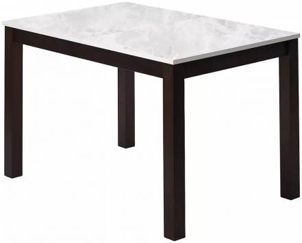Стол TME-6931 MBH SWEDEN белый мрамор / BB темный орех  M-City фото