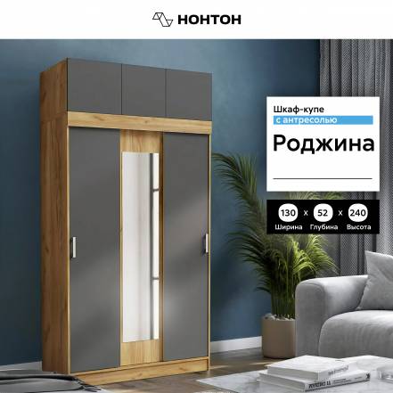 Шкаф Купе Нонтон Роджина 130 фото