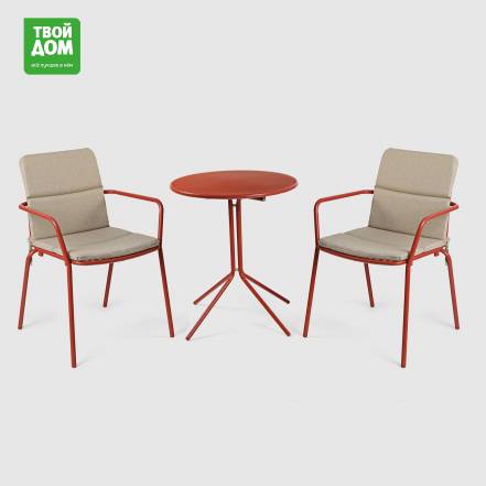 Комплект мебели Linya терракотовый 3 предмета фото