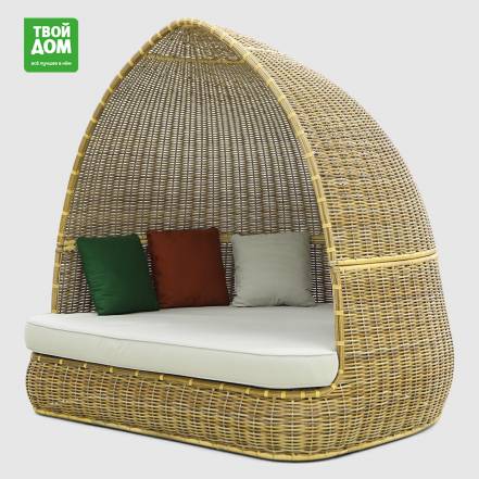 Диван-шезлонг Rattan grand Fantastic 200х182х200 см photo Диван-шезлонг Rattan grand Fantastic 200х182х200 см фото