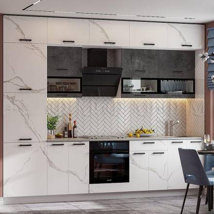 Кухня Техно 3 490 Компоновка 2 Антарес фото