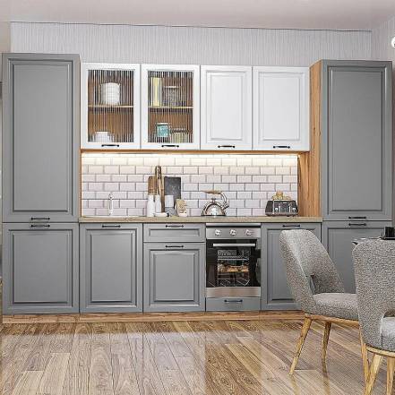 Кухня Ницца Royal 01 Blanco Magnum 2140 3150 600 фото