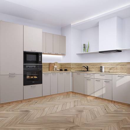 Кухня Квадро 02 Кашемир 2140 2400 2150 600 фото