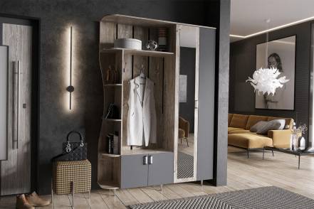 Прихожая Лика 1 1 5 Графит фото