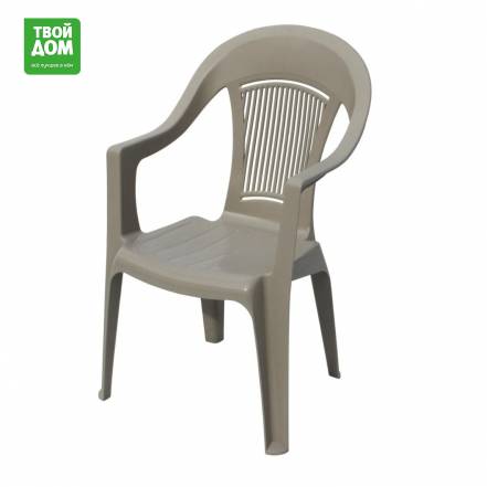 Кресло Элластик пласт Элластик серое 57х57х90 см фото