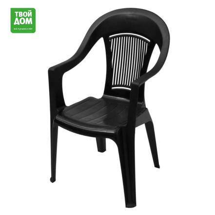 Кресло Элластик пласт Элластик шоколадного цвета 57х57х90 см фото