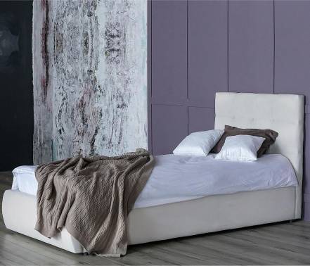 Кровать Селеста велюр бежевый с подъемным механизмом 900x 200 изголовье мягкое фото