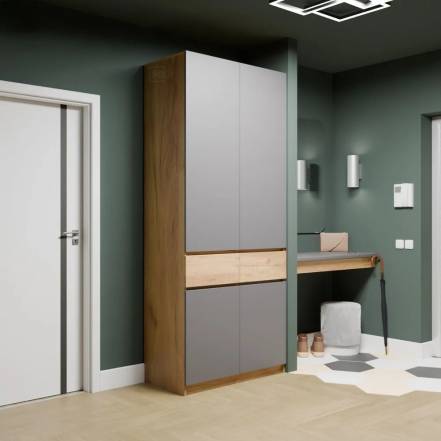 Шкаф Мк Стиль Бостон Шк 001 Крафт фото