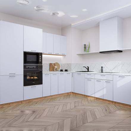 Кухня Квадро 02 2140 2400 2150 600 фото