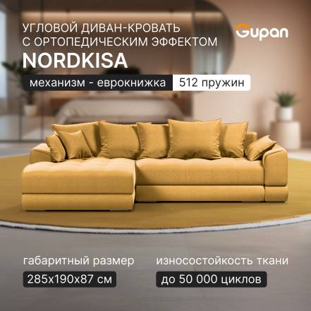 Диван Кровать Gupan Nordkisa Пружины Еврокнижка Amigo фото