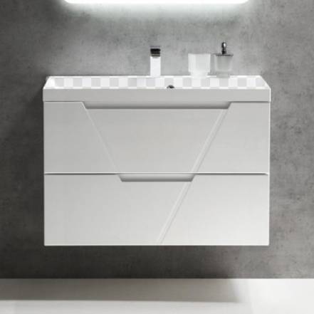 Тумба Belbagno Vittoria 900 2C So Bl Bianco Lucido фото